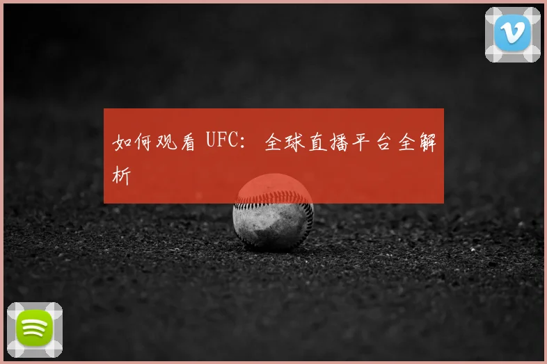 如何观看 UFC：全球直播平台全解析